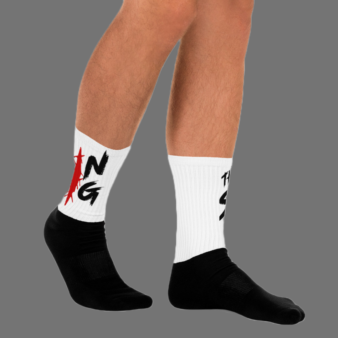 The Shin Dig SOCKS - White